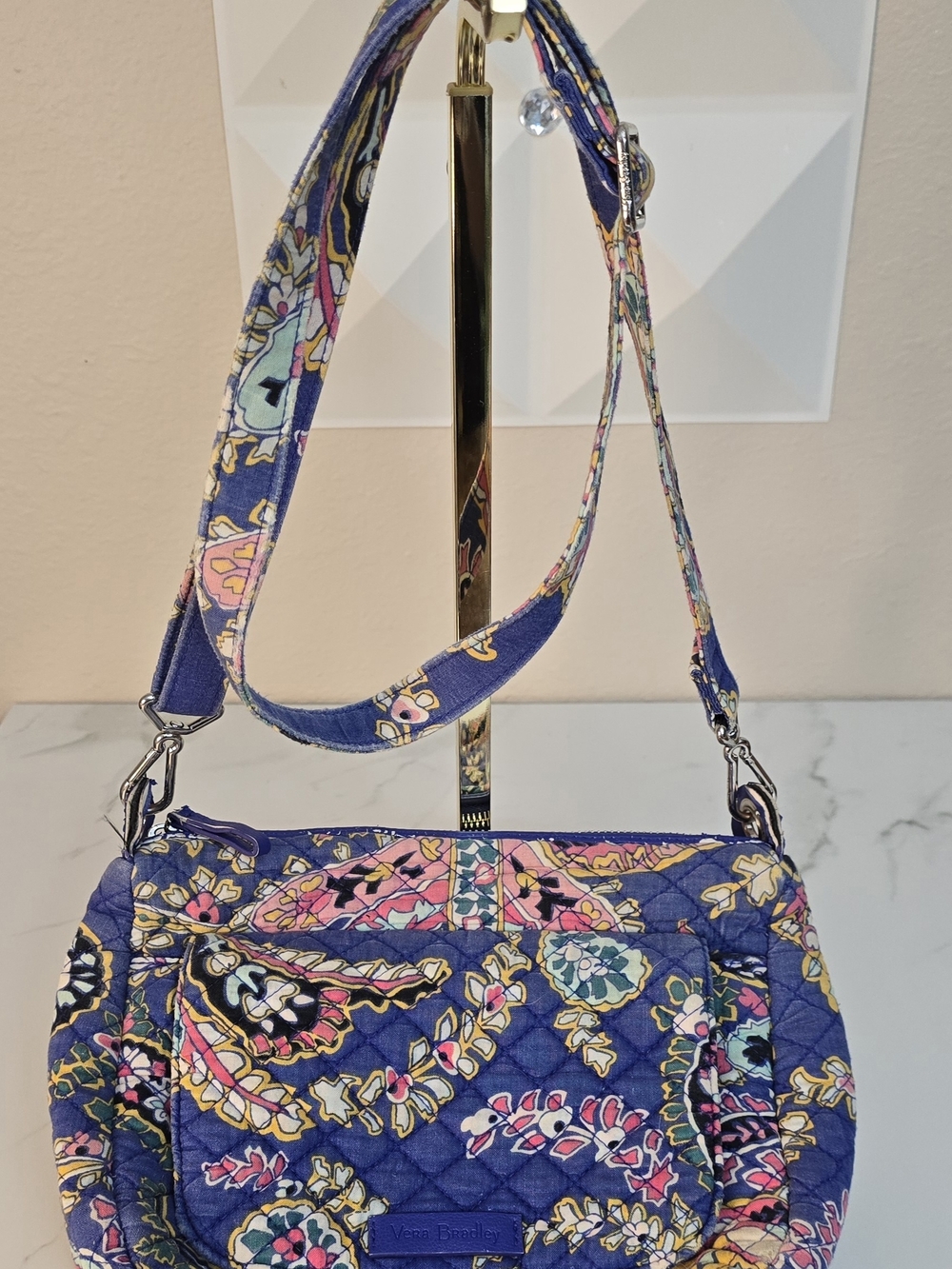 Vera Bradley Rehab Bundle Backpack & Crossbody Purse Set | Quilted Floral Bags - Picture 4 of 5